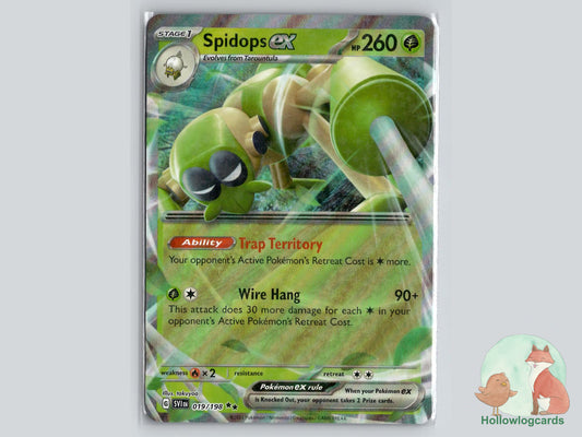 Spidops ex (019/198) - Scarlet & Violet Pokémon Card
