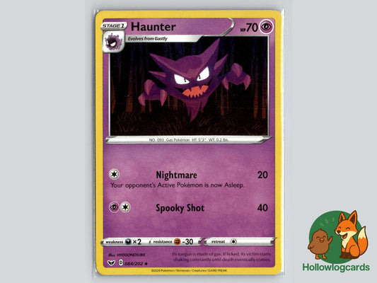 Haunter (084/202) - Sword & Shield Pokémon Card