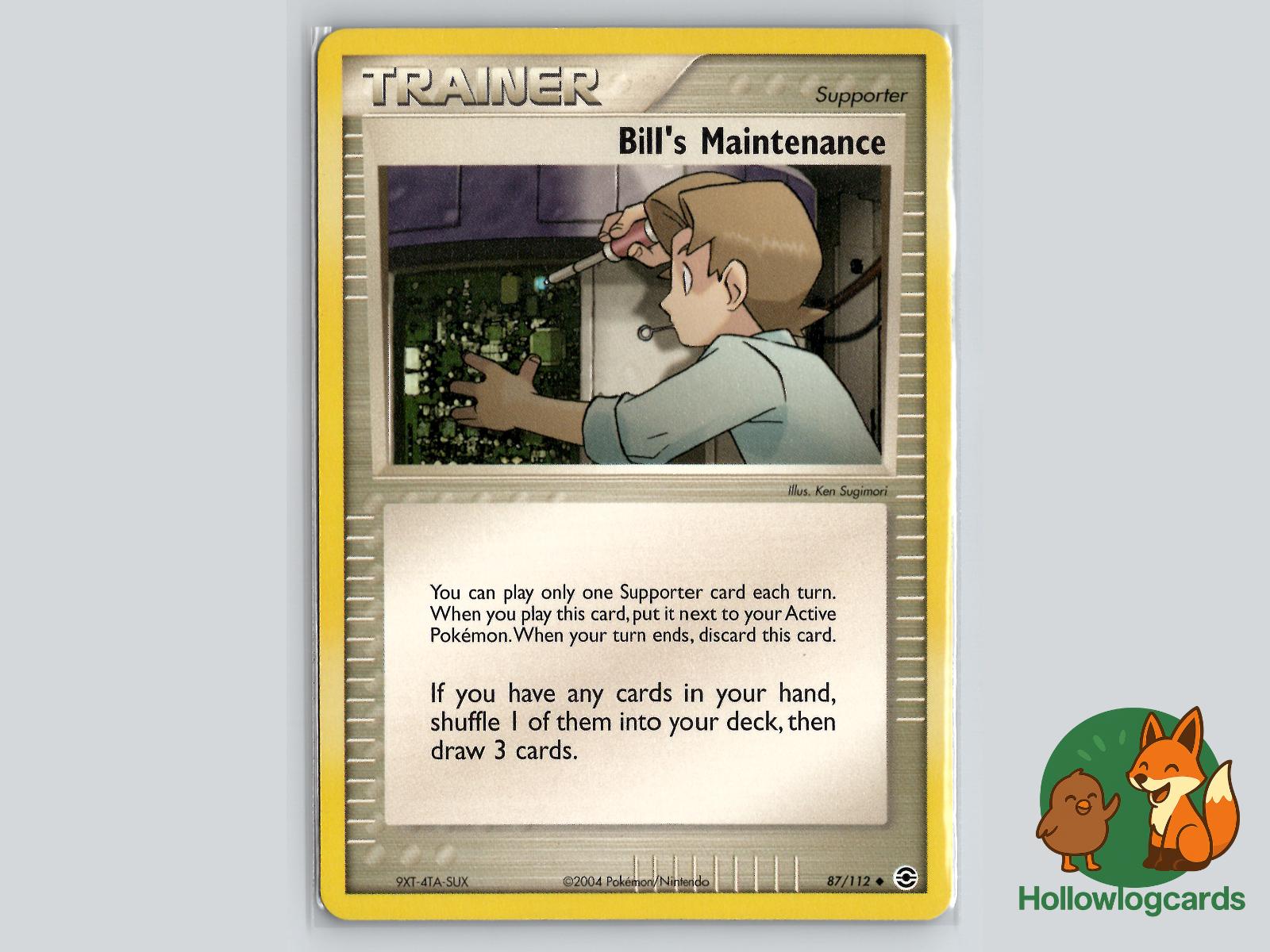 Bill's Maintenance (87/112) - FireRed & LeafGreen Pokémon Card