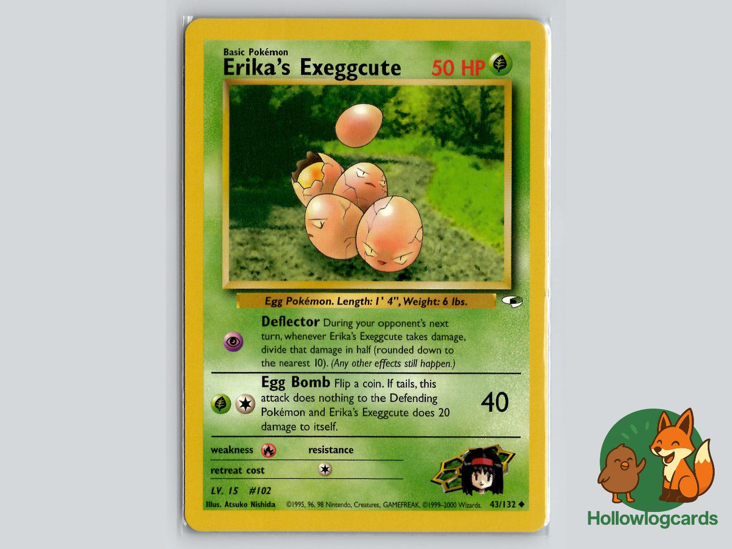 Erika's Exeggcute (43/132) - Gym Heroes Pokémon Card