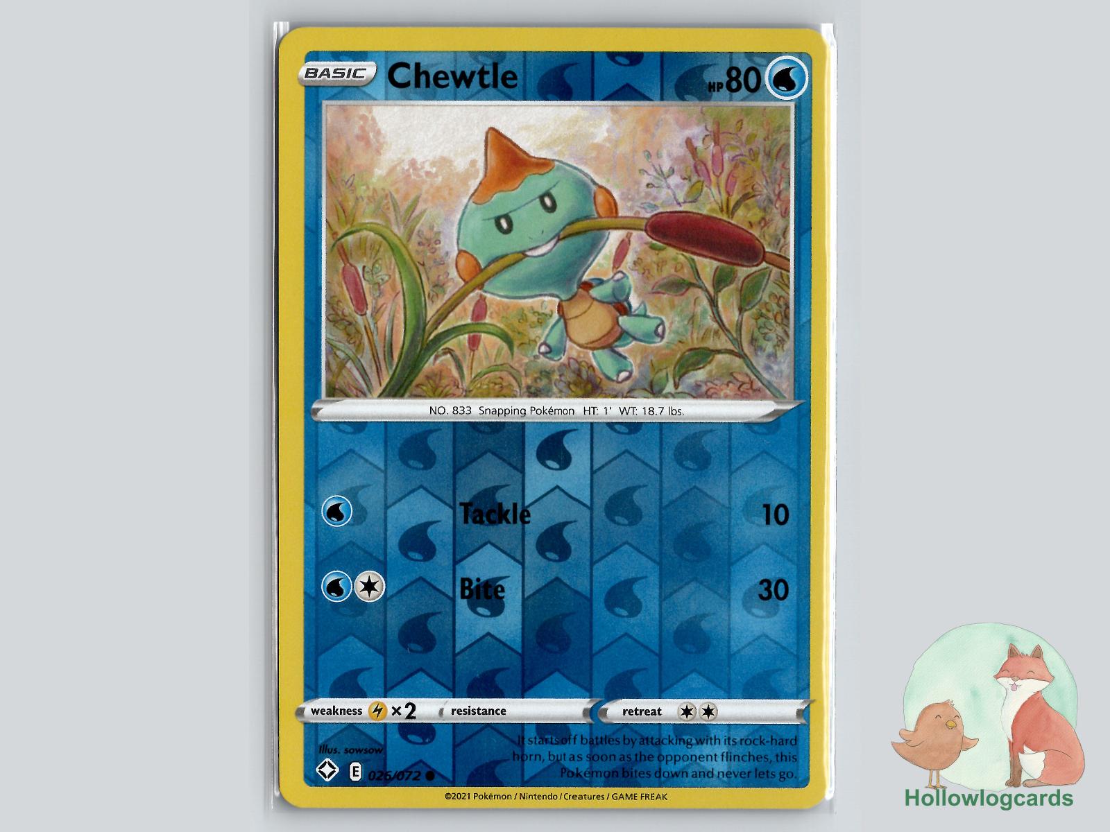 Chewtle (026/072) - Shining Fates Pokémon Card