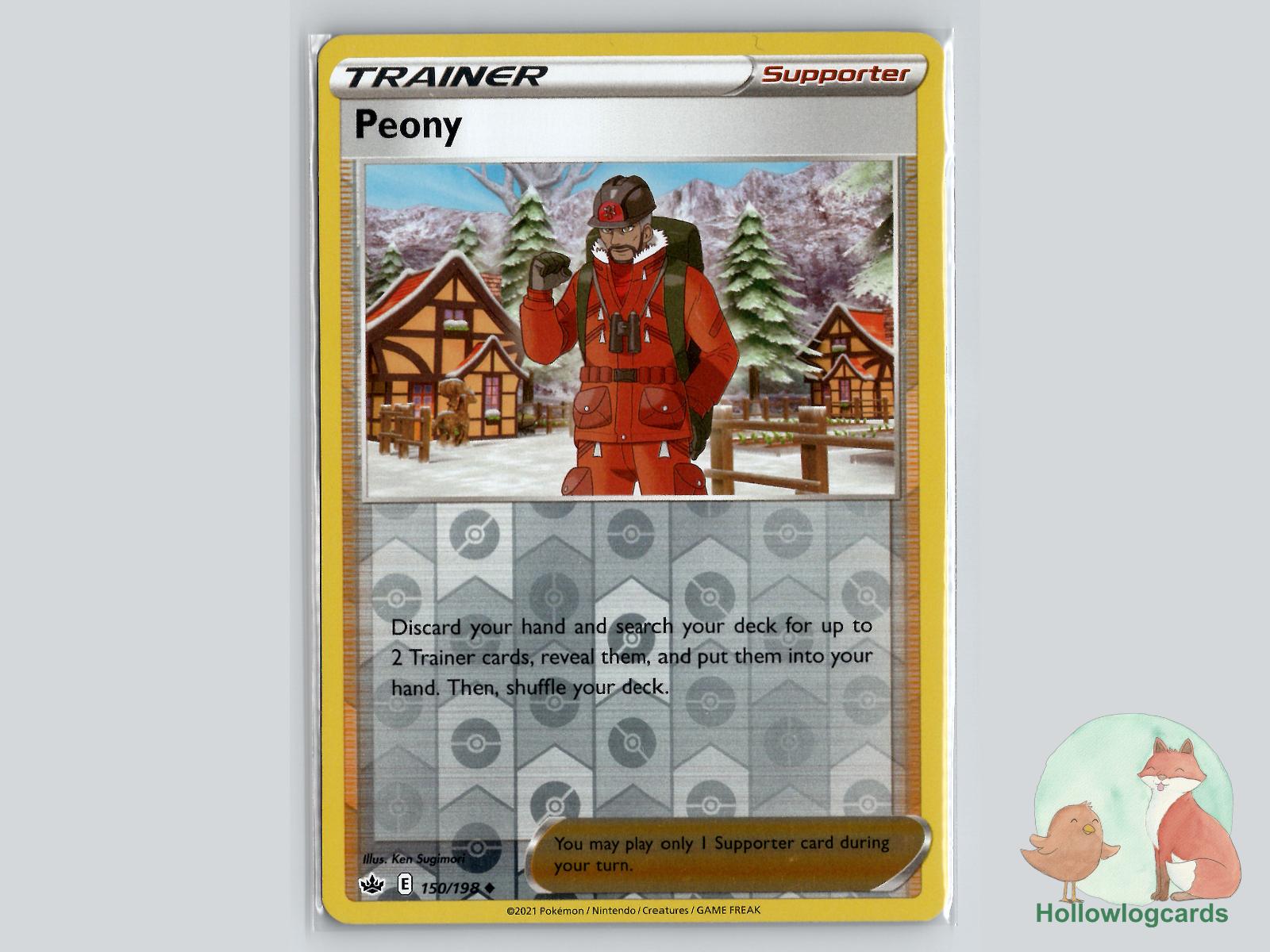 Peony (150/198) - Chilling Reign Pokémon Card