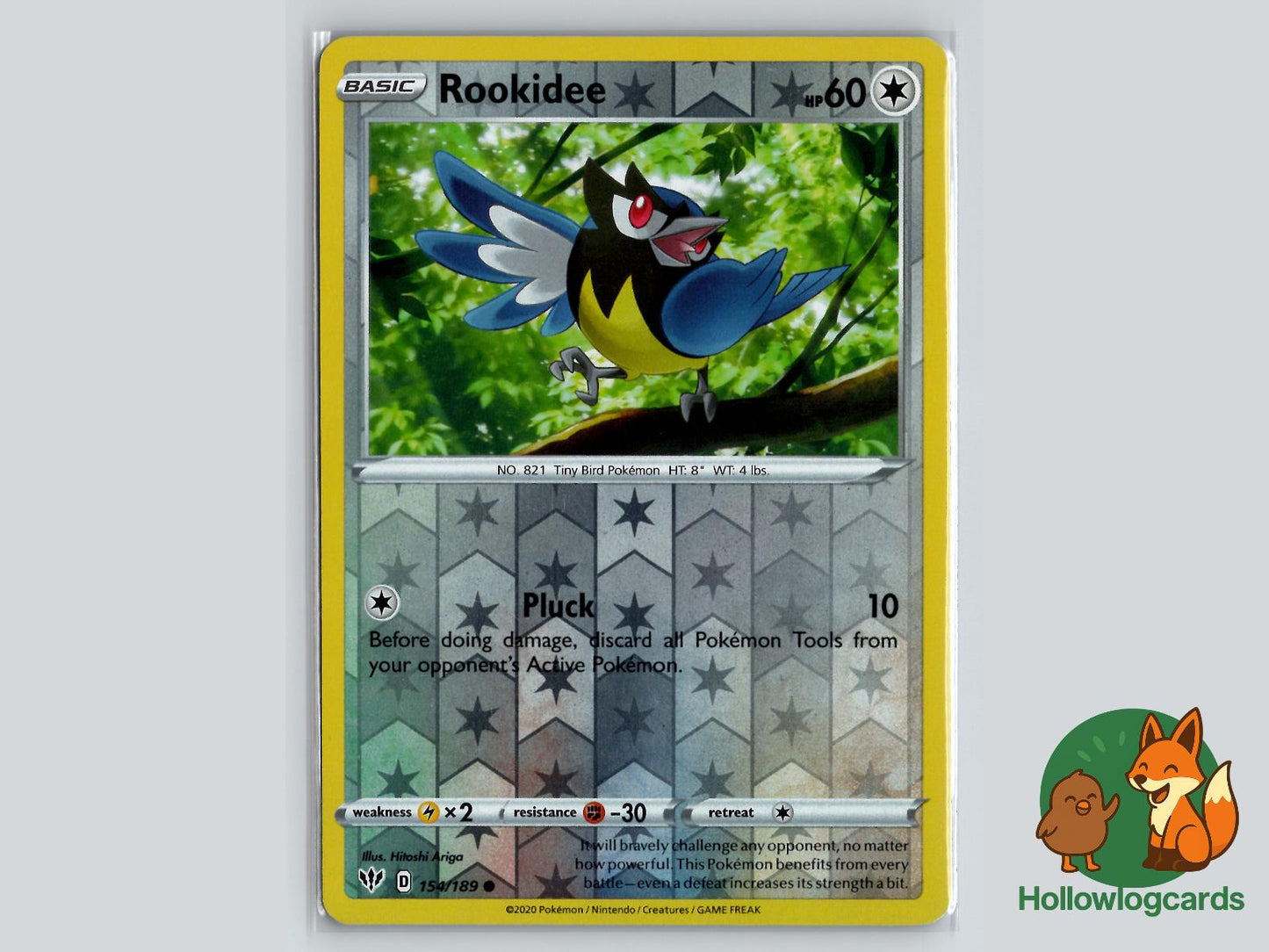Rookidee (154/189) - Darkness Ablaze Pokémon Card