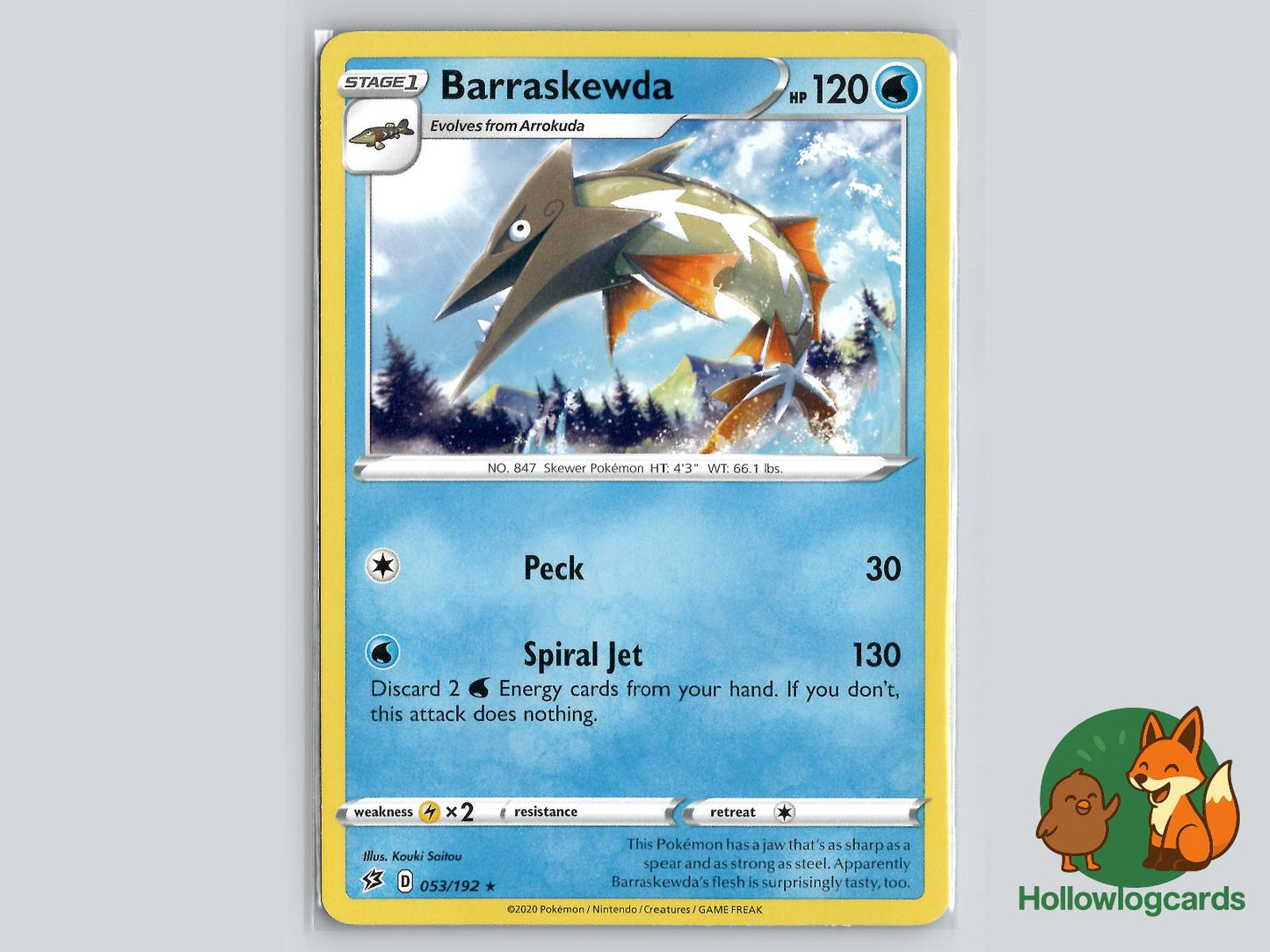 Barraskewda (053/192) - Rebel Clash Pokémon Card