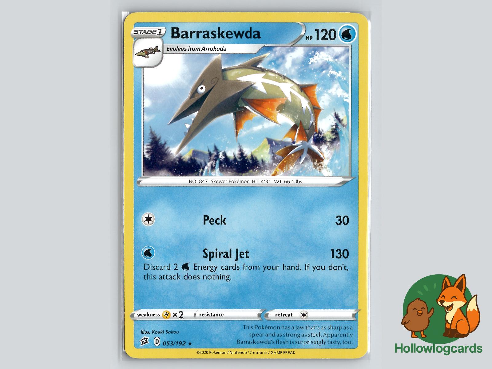 Barraskewda (053/192) - Rebel Clash Pokémon Card