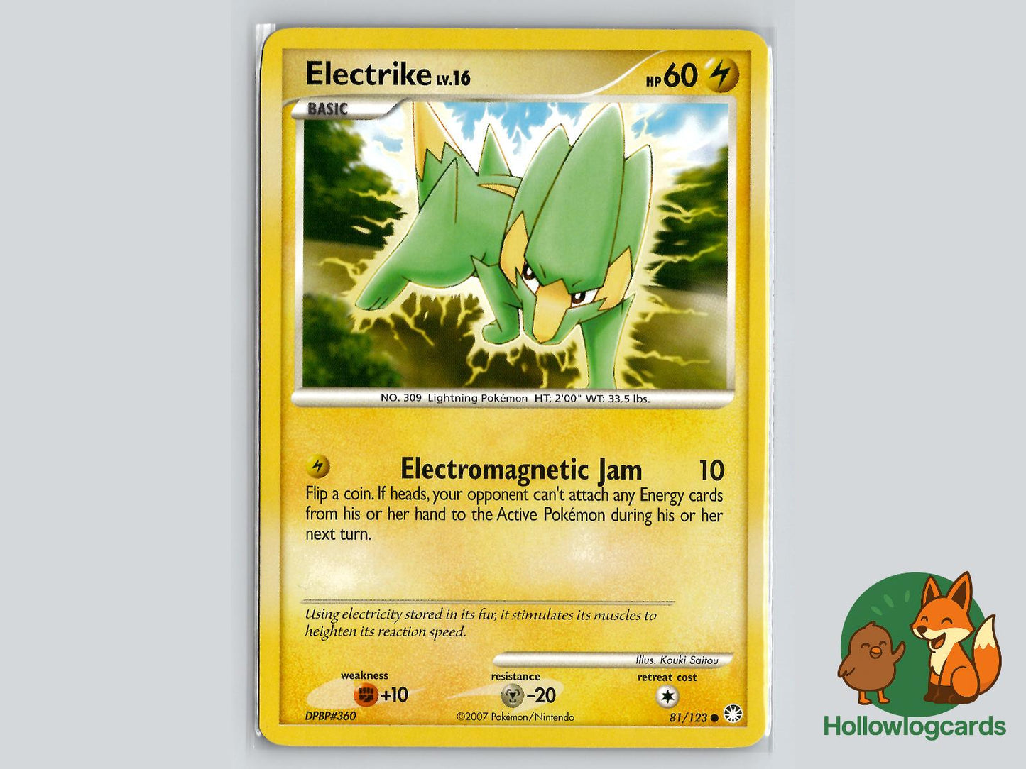 Electrike (81/123) - Mysterious Treasures Pokémon Card