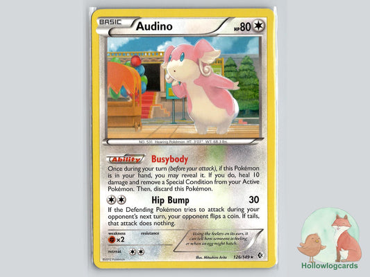 Audino (126/149) - Boundaries Crossed Pokémon Card