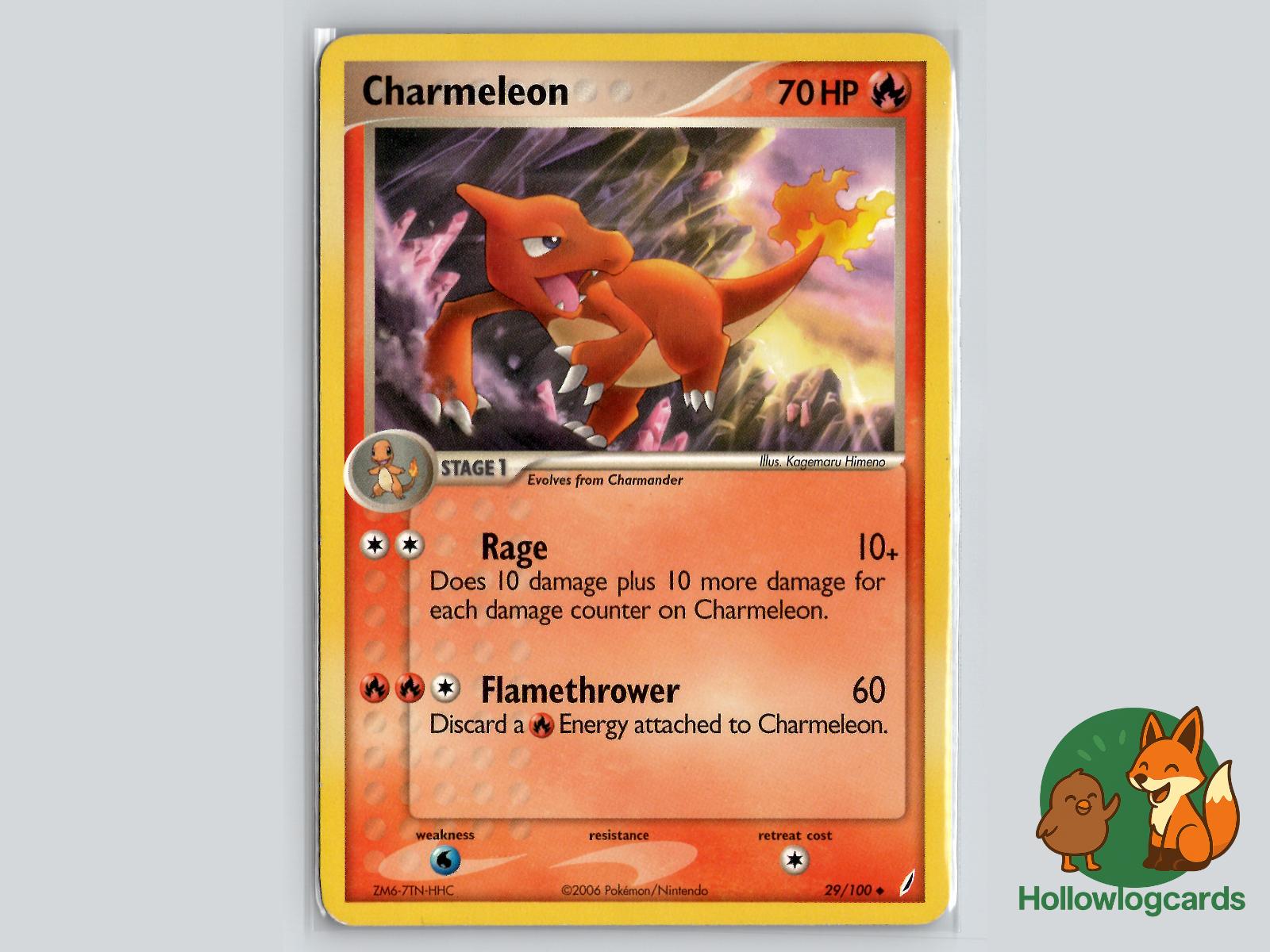 Charmeleon (29/100) - Crystal Guardians Pokémon Card