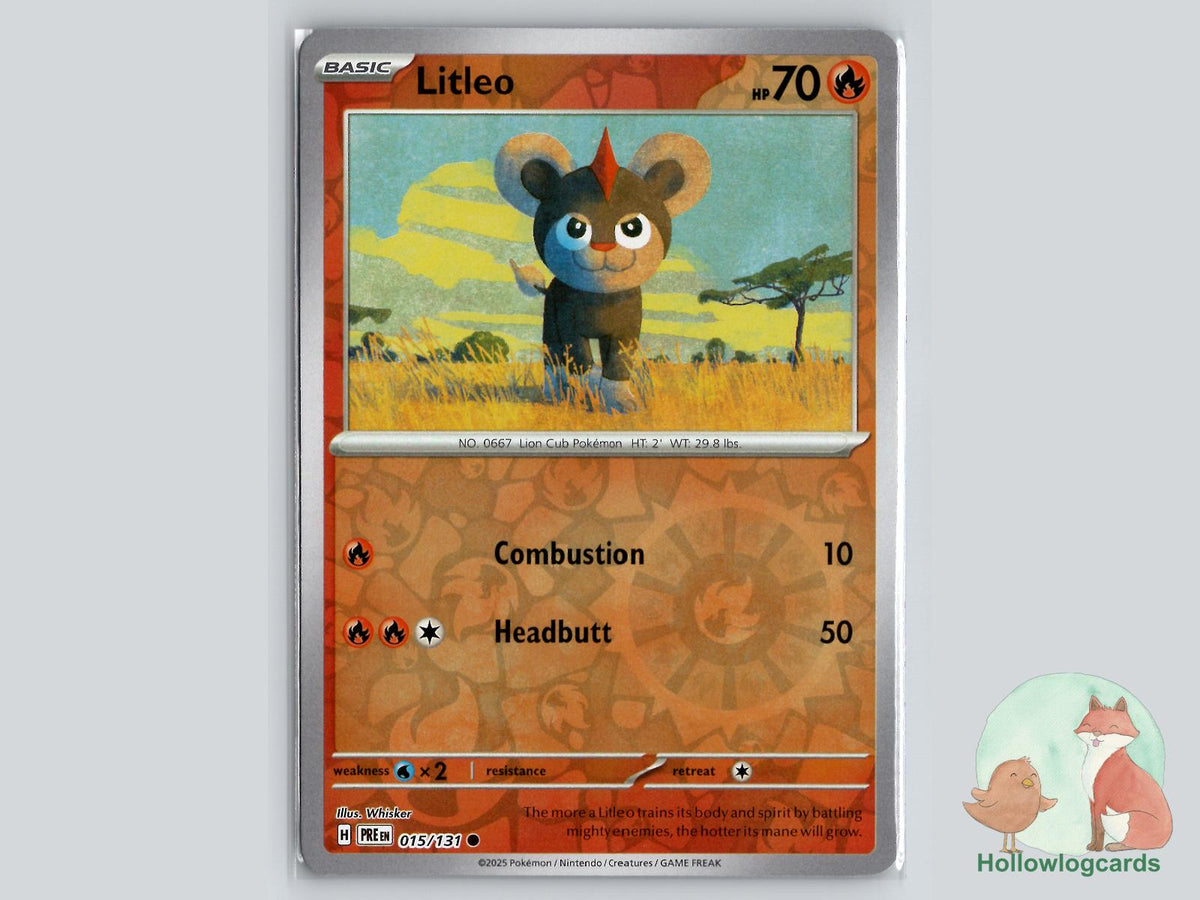 Litleo (015/131) - Prismatic Evolutions Pokémon Card