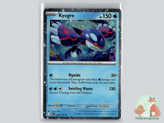 Kyogre (034/132) Pokémon Card