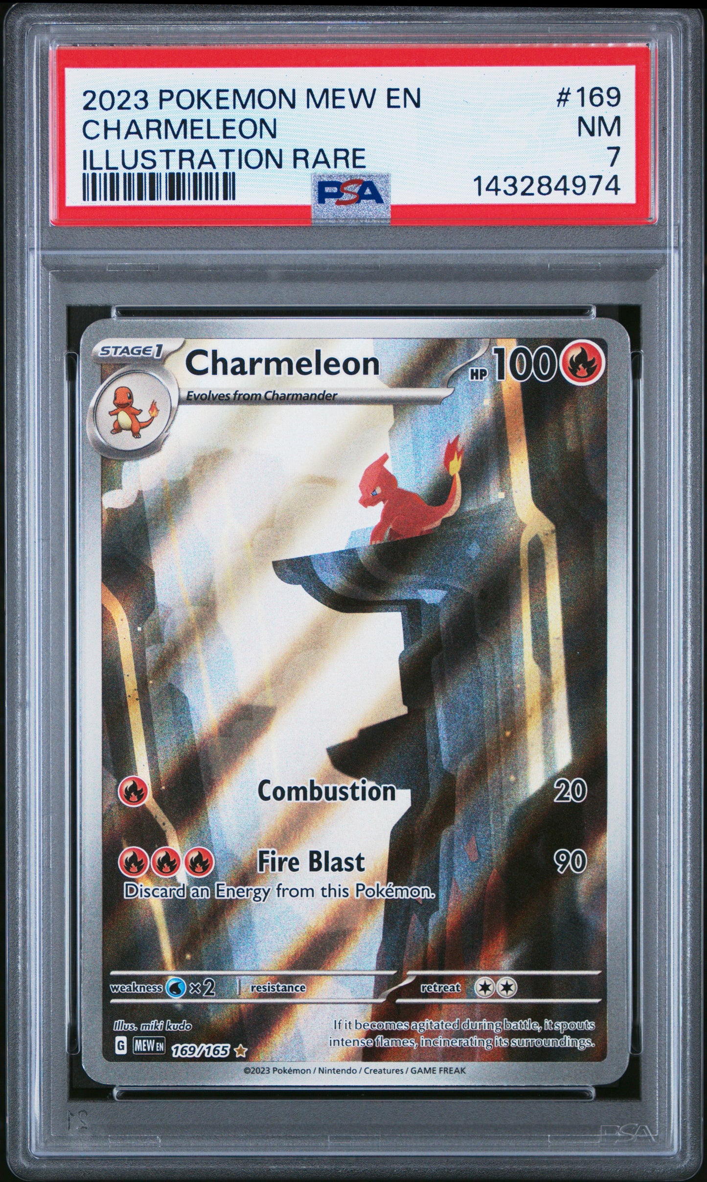 Graded Charmeleon (169/165) - 151 Pokémon Card