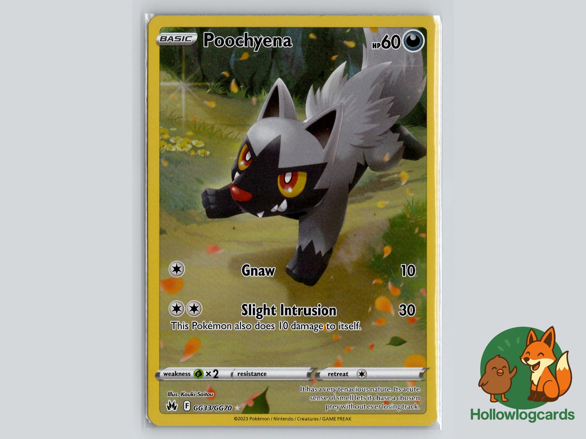 Poochyena ( GG33/GG70 ) Holo - Crown Zenith Galarian Gallery - Near Mint