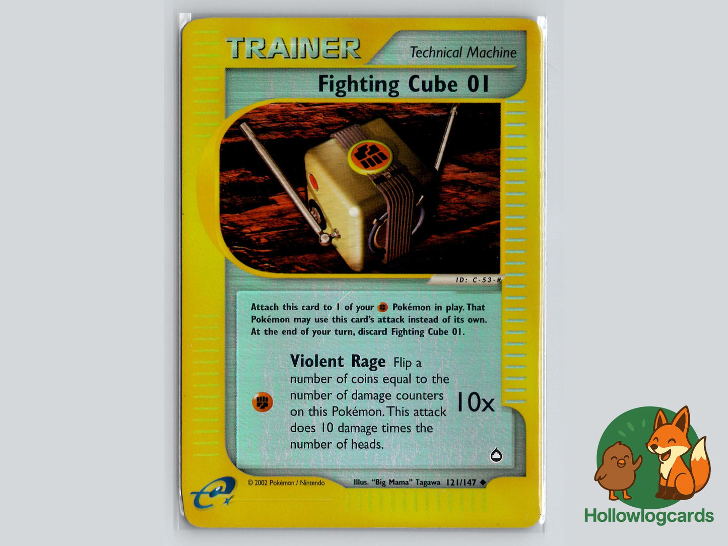 Fighting Cube 01 (121/147) - Aquapolis Pokémon Card