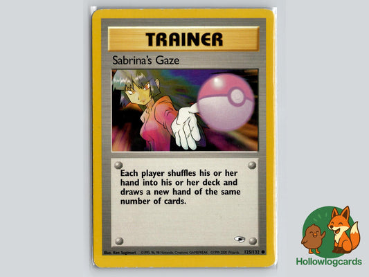 Sabrina's Gaze (125/132) - Gym Heroes Pokémon Card