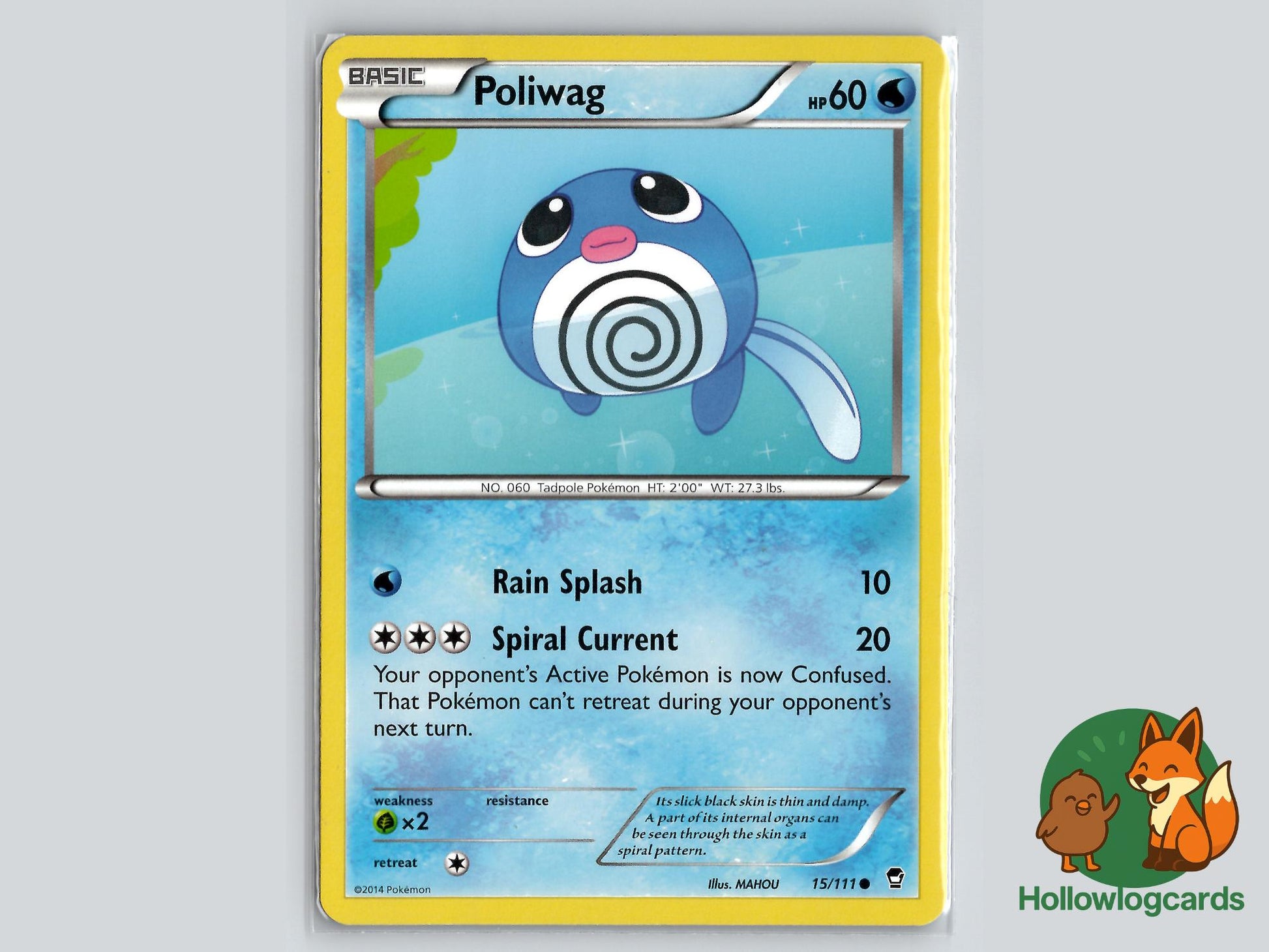 Poliwag (15/111) - Furious Fists Pokémon Card