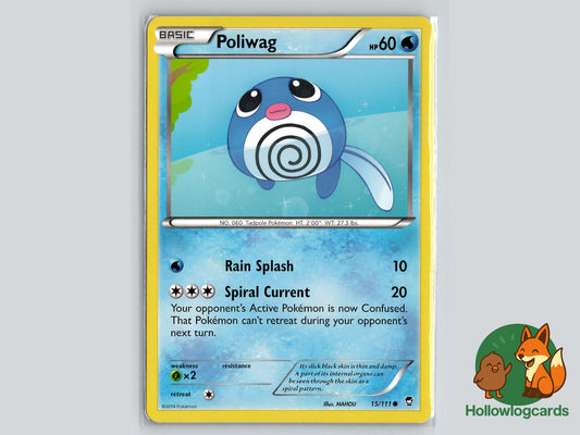 Poliwag (15/111) - Furious Fists Pokémon Card