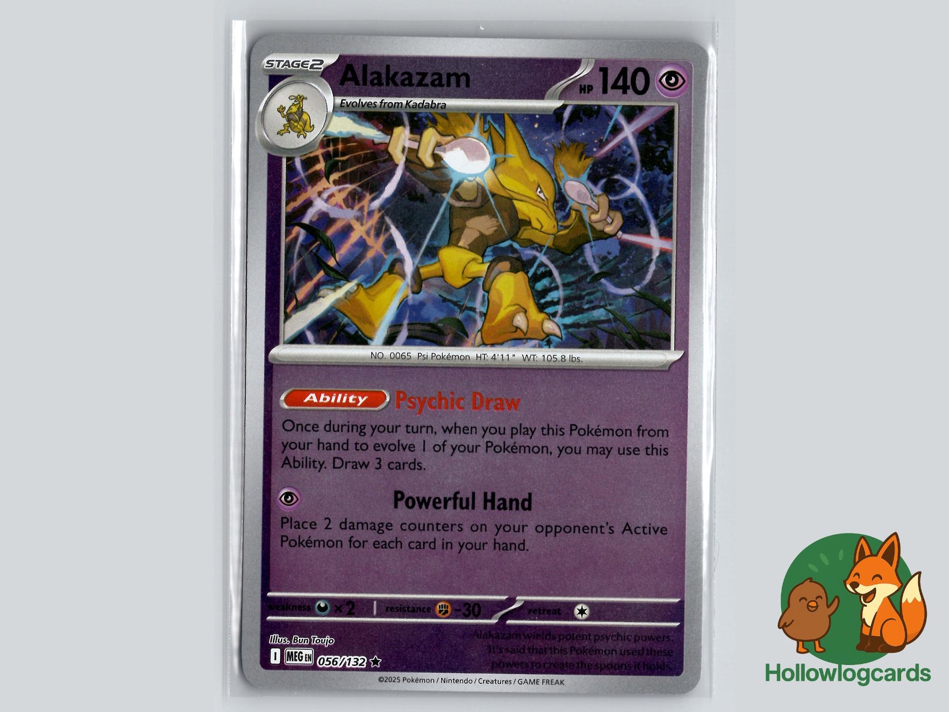 Alakazam (056/132) - Mega Evolution Pokémon Card