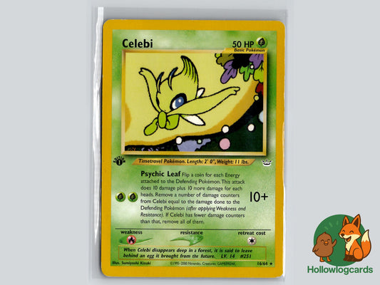1st Edition Celebi (16/64) - Neo Revelation Pokémon Card