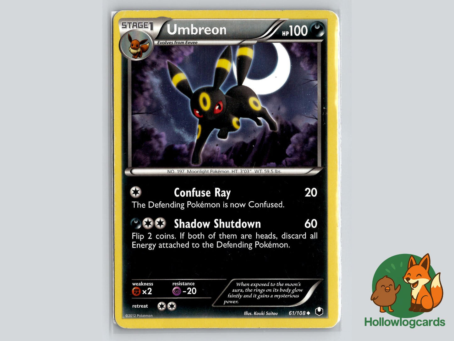 Umbreon (61/108) - Dark Explorers Pokémon Card