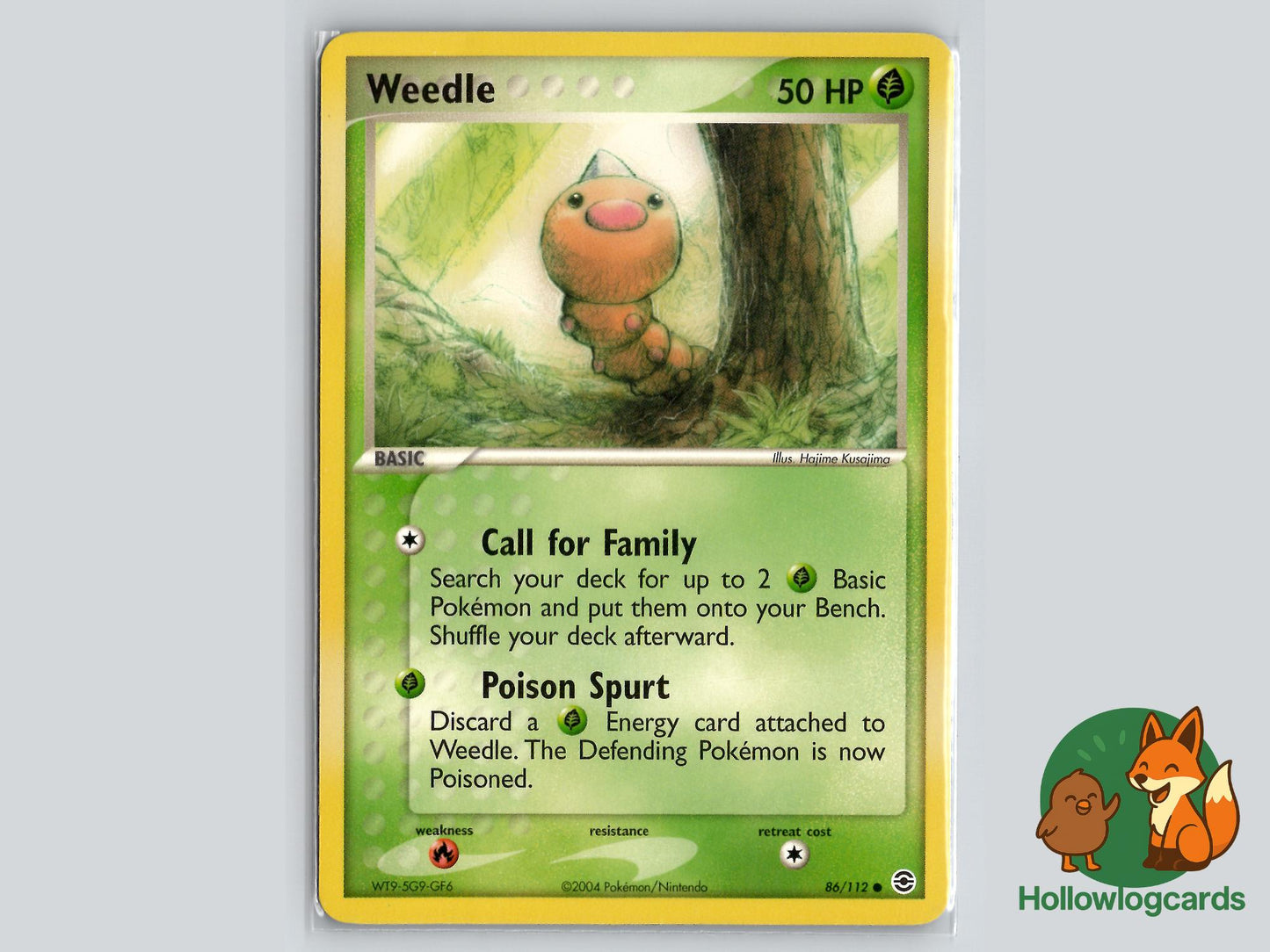 Weedle (86/112) - FireRed & LeafGreen Pokémon Card