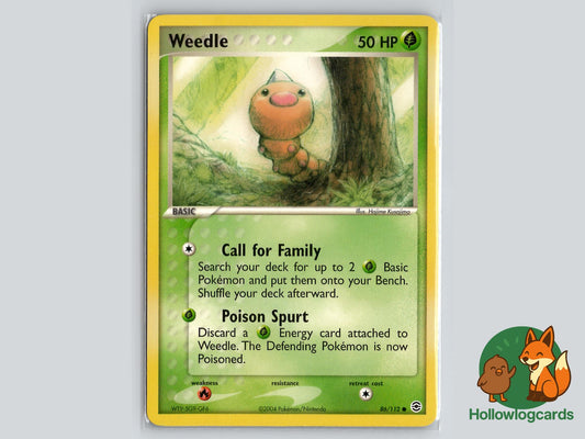 Weedle (86/112) - FireRed & LeafGreen Pokémon Card