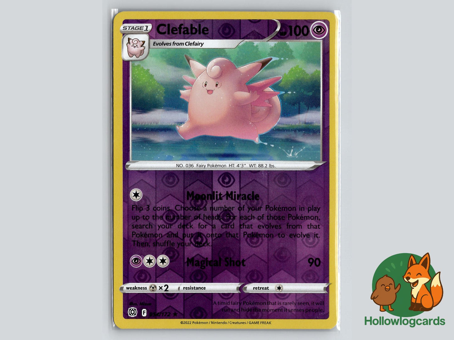 Clefable (054/172) - Brilliant Stars Pokémon Card