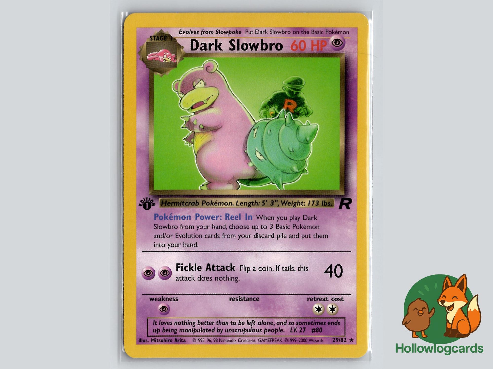 1st Edition Dark Slowbro (29/82) - Team Rocket Pokémon Card