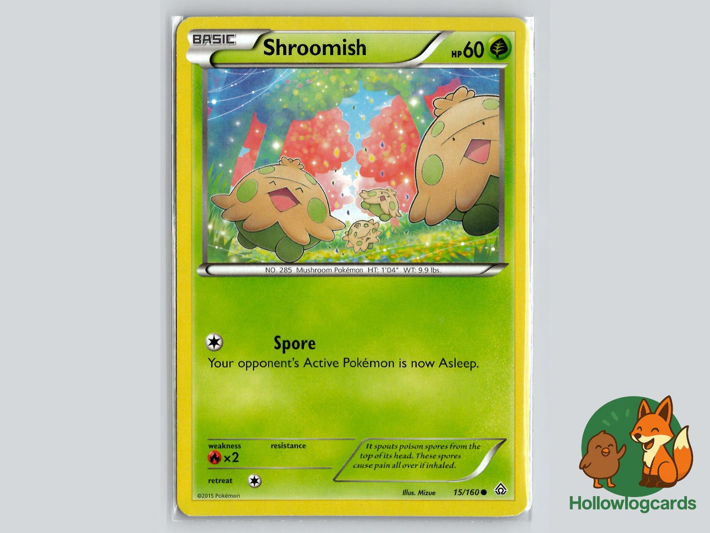 Shroomish (15/160) - Primal Clash Pokémon Card