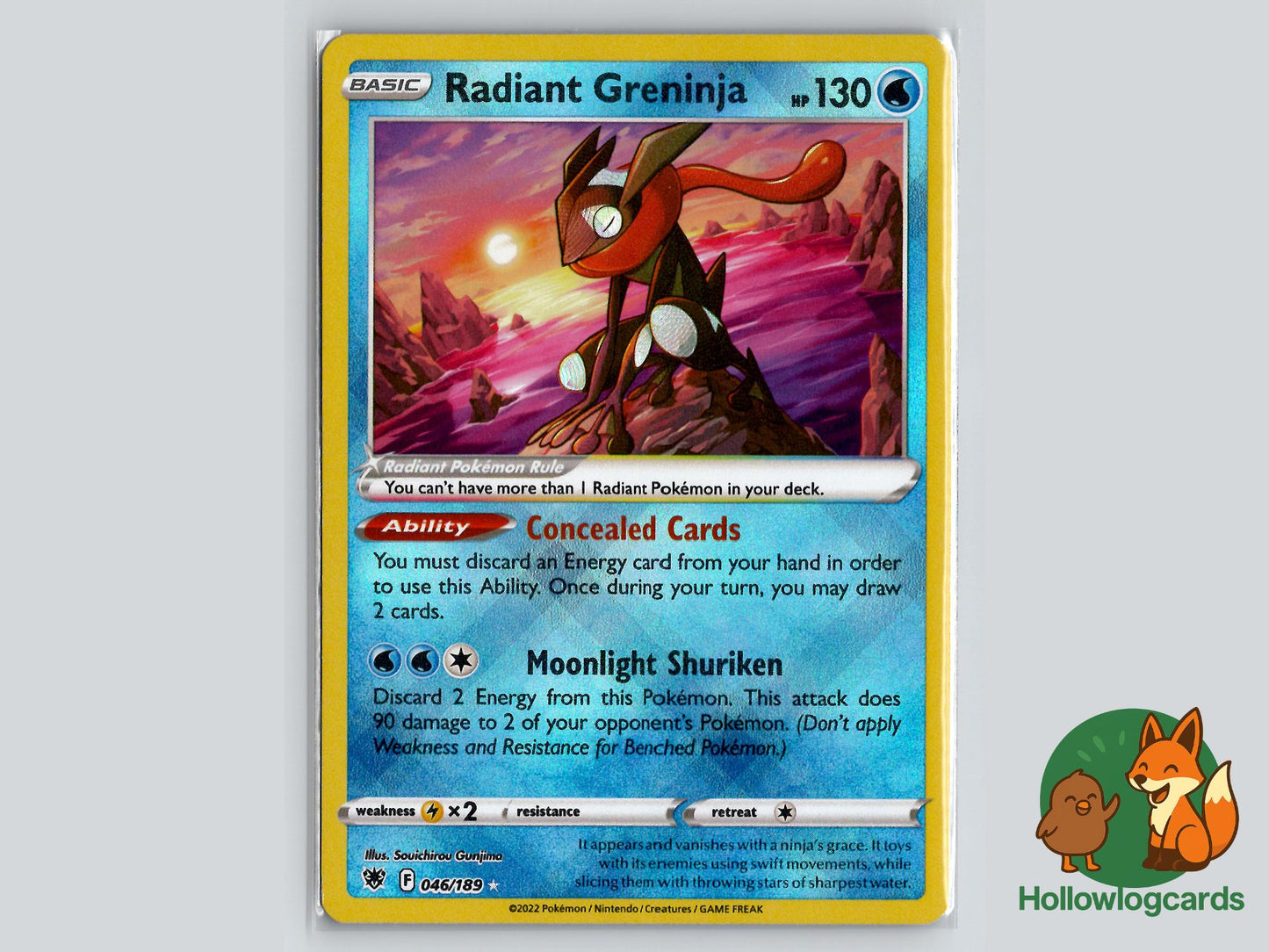 Radiant Greninja (046/189) - Astral Radiance Pokémon Card