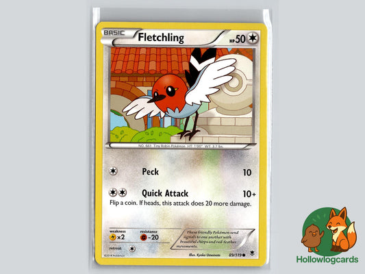 Fletchling (89/119) - Phantom Forces Pokémon Card