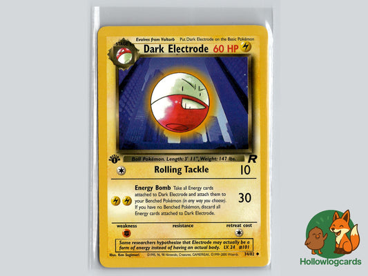 1st Edition Dark Electrode (34/82) - Team Rocket Pokémon Card