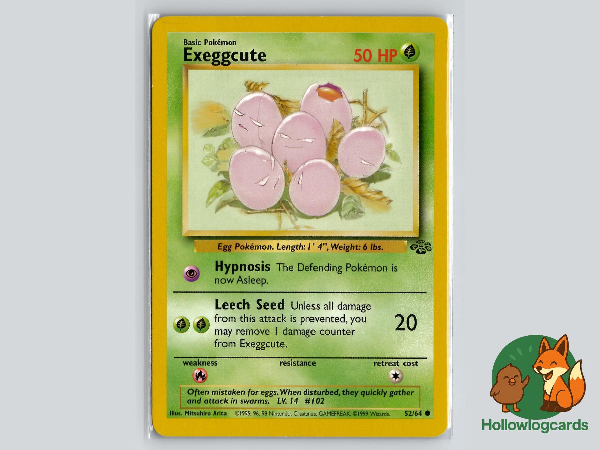 Exeggcute (52/64) - Jungle Pokémon Card