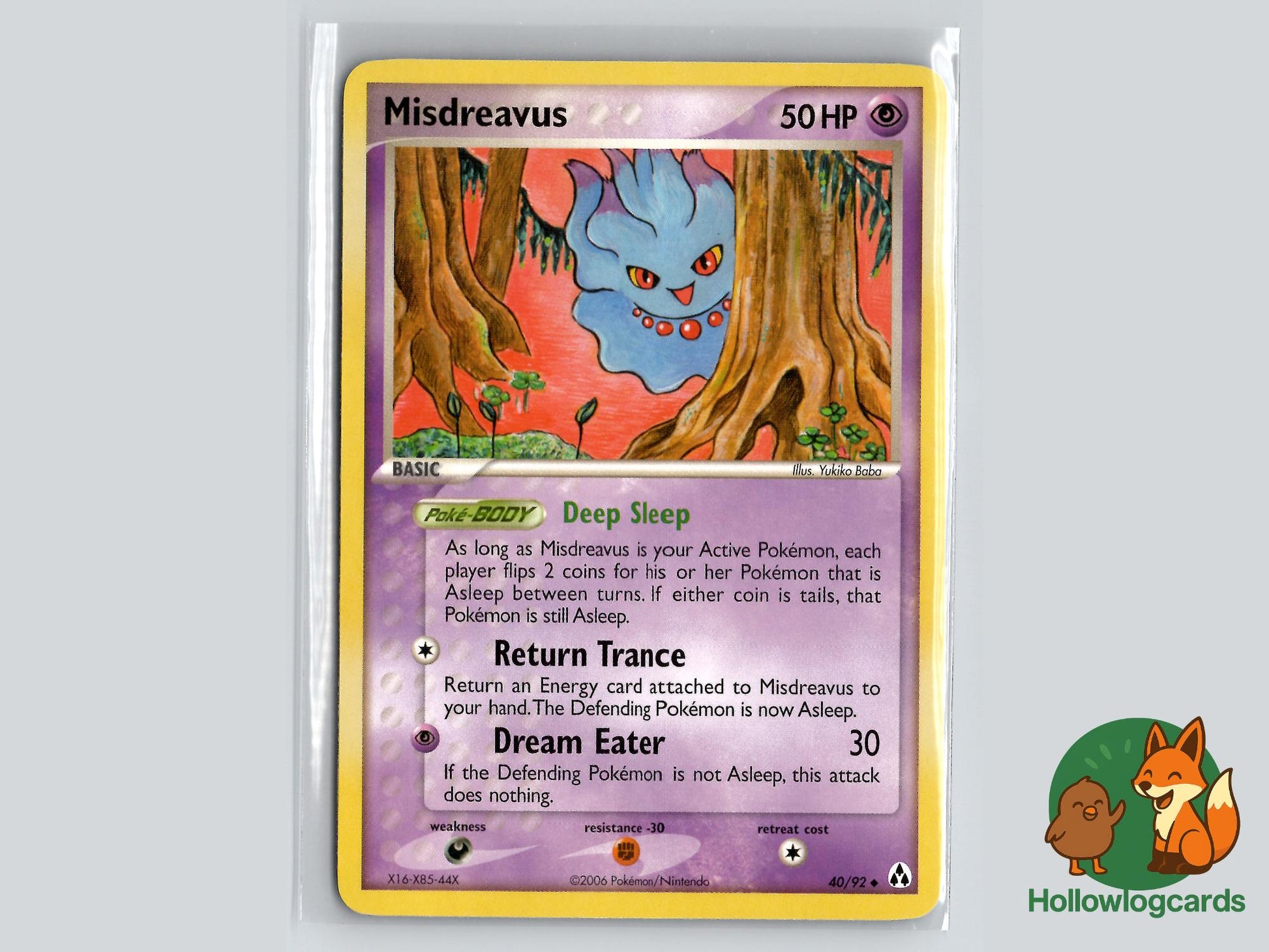Misdreavus (40/92) - Legend Maker Pokémon Card