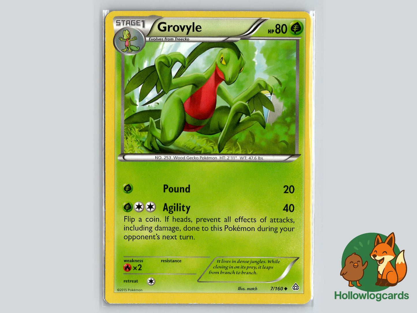 Grovyle (7/160) - Primal Clash Pokémon Card