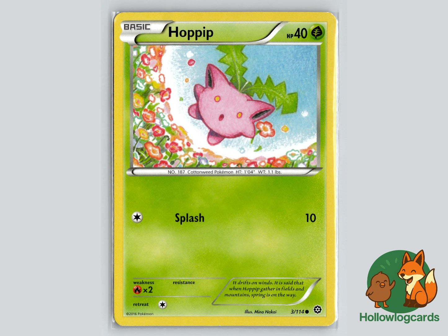Hoppip (3/114) - Steam Siege Pokémon Card