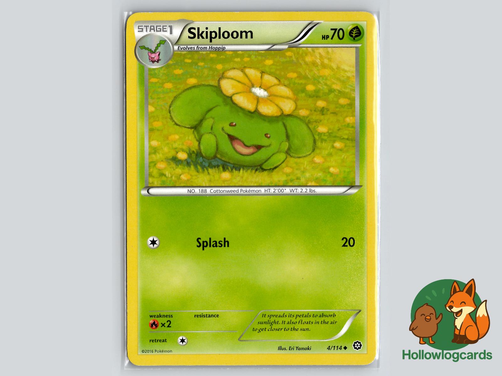 Skiploom (4/114) - Steam Siege Pokémon Card