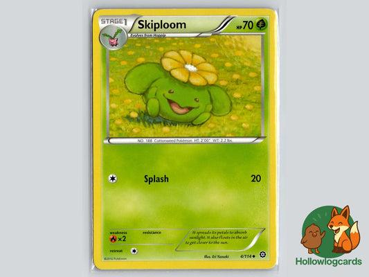 Skiploom (4/114) - Steam Siege Pokémon Card