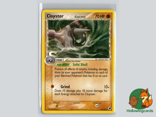 Cloyster (14/101) - Dragon Frontiers Pokémon Card