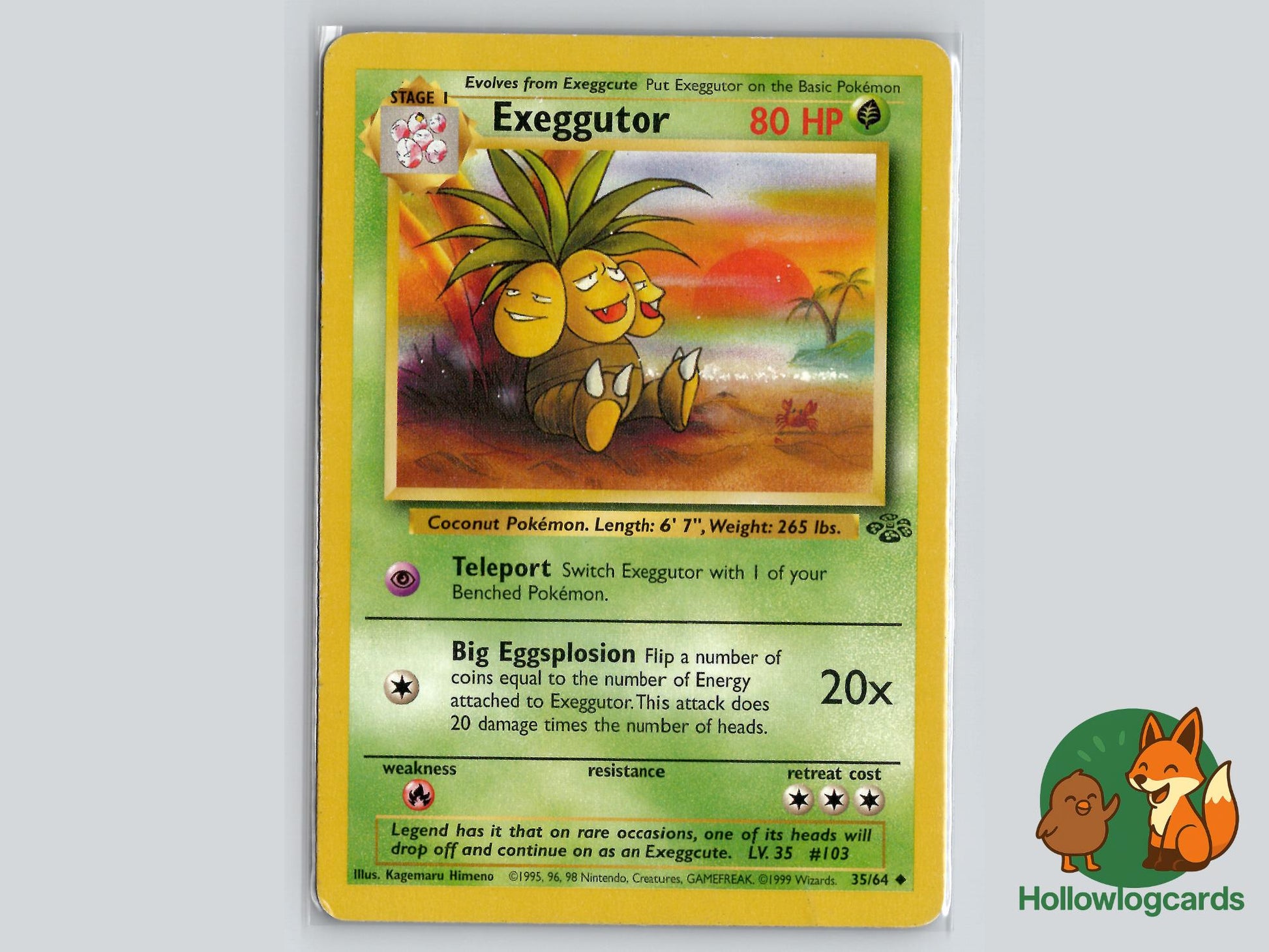 Exeggutor (35/64) - Jungle Pokémon Card
