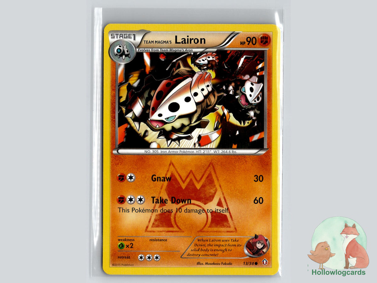 Team Magma's Lairon (13/34) - Double Crisis Pokémon Card
