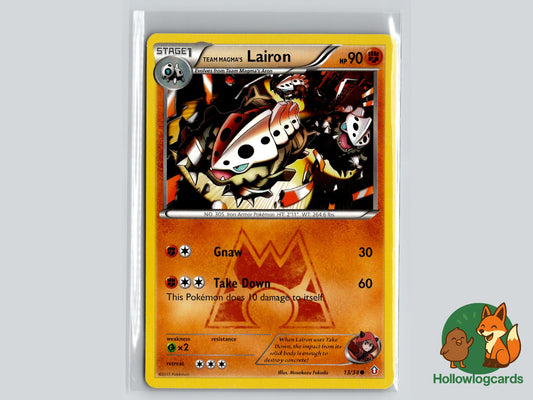 Team Magma's Lairon (13/34) - Double Crisis Pokémon Card