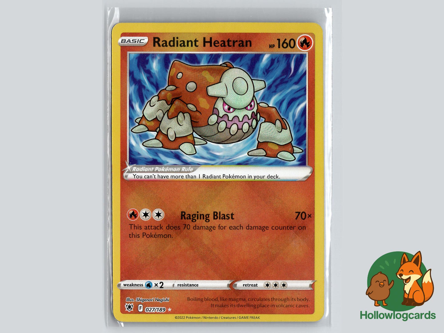Radiant Heatran (027/189) - Astral Radiance Pokémon Card