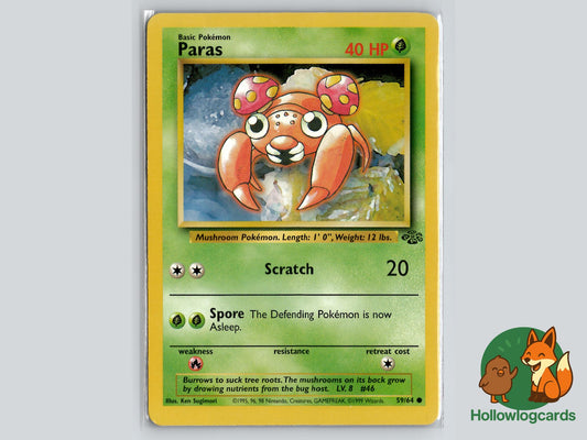 Paras (59/64) - Jungle Pokémon Card