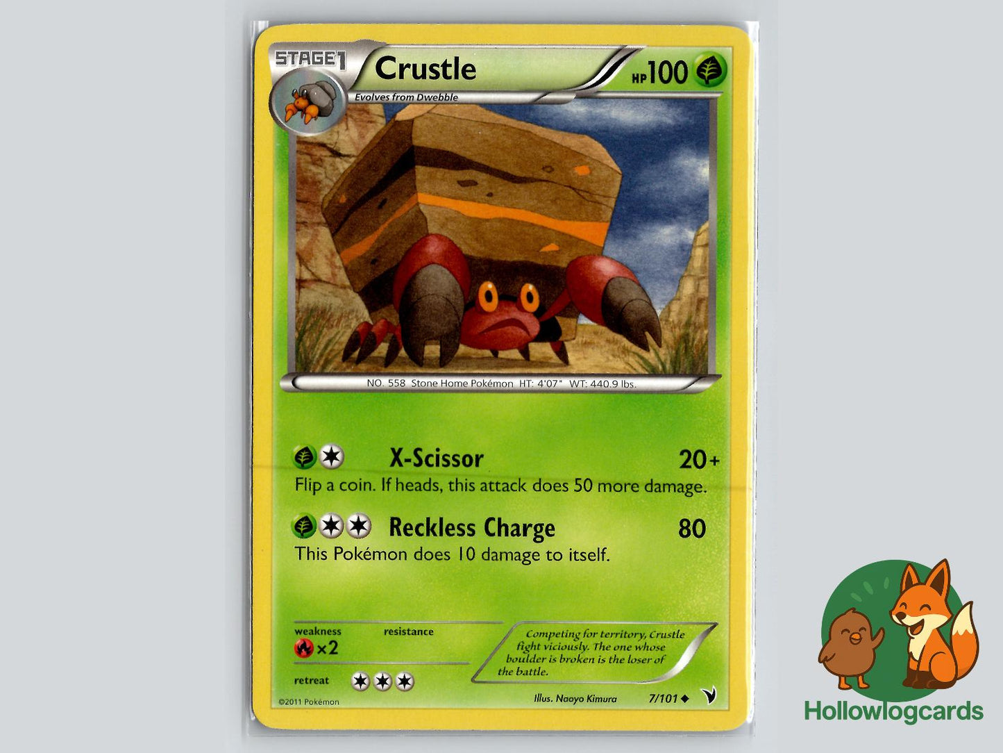 Crustle (7/101) - Noble Victories Pokémon Card