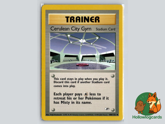 Cerulean City Gym (108/132) - Gym Heroes Pokémon Card