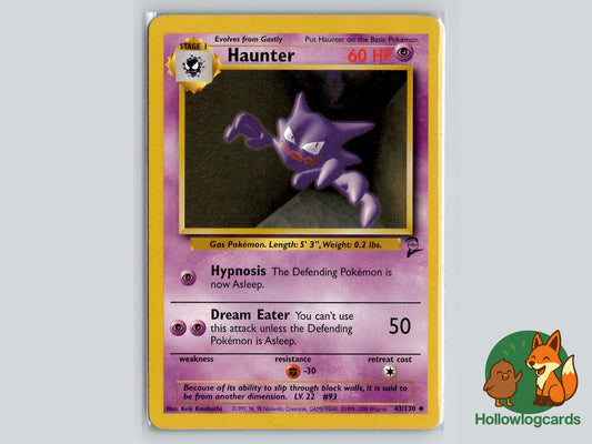 Haunter (43/130) - Base Set 2 Pokémon Card