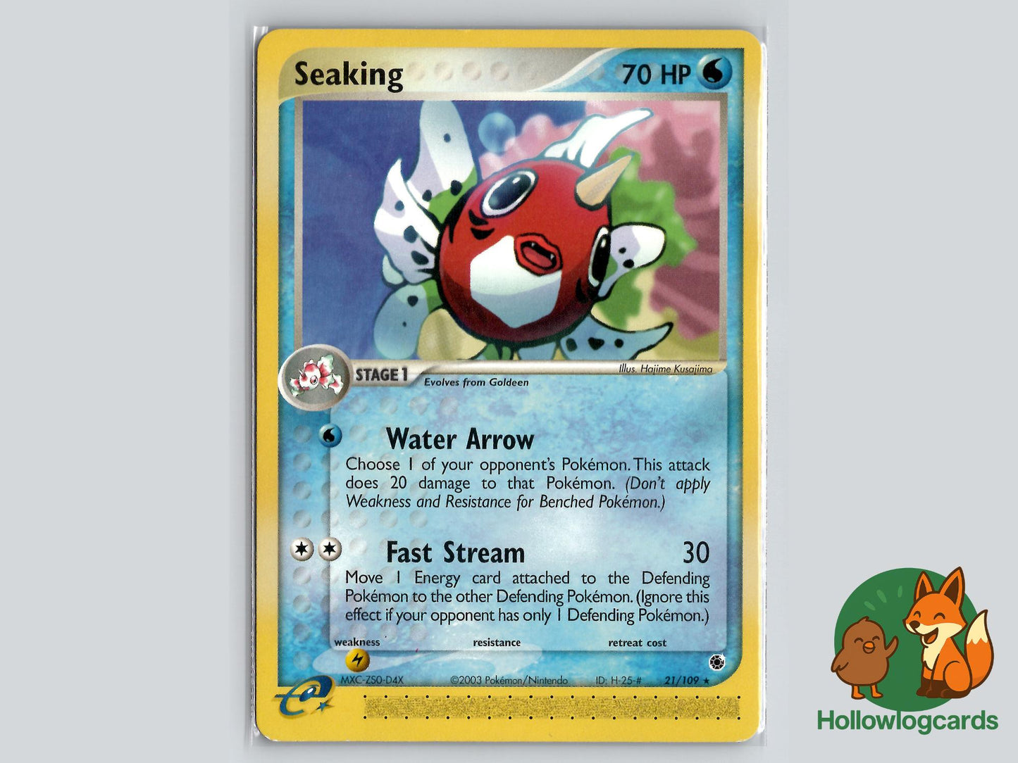 Seaking (21/109) - Ruby & Sapphire Pokémon Card