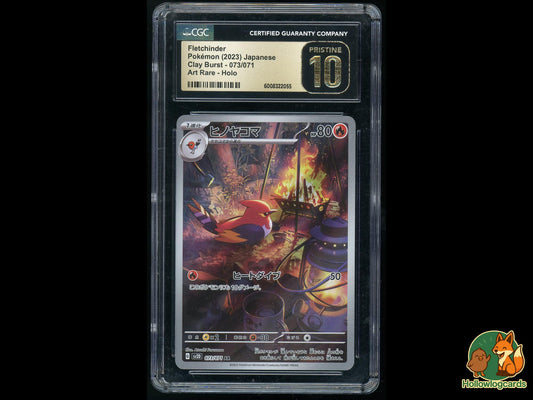 Graded Fletchinder (073/071) - Clay Burst Pokémon Card