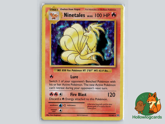 Ninetales (15/108) - Evolutions Pokémon Card