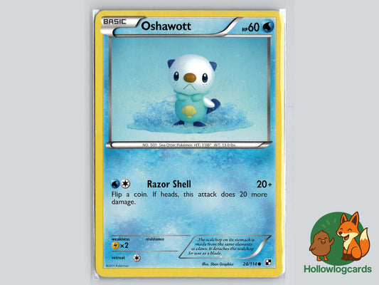 Oshawott (28/114) - Black & White Pokémon Card